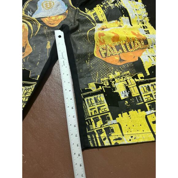 Ecko Vintage Y2k Unltd Denim Shorts Tag 40 Fits 36 Baggy Black Factual Grail - Picture 4 of 9